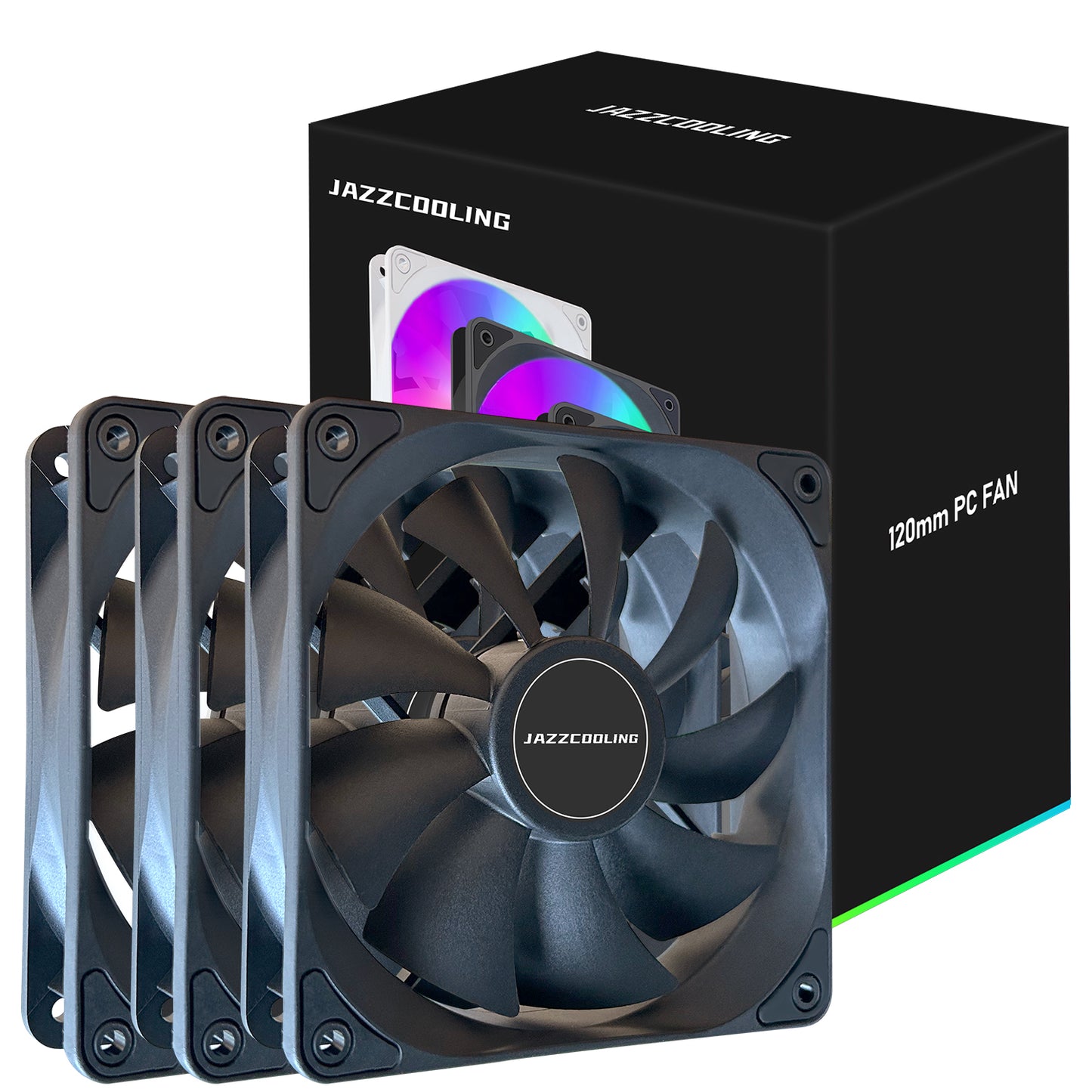 120mm Case Fan 3 Pack PC Fans, DM-120 High Performance PC Case Fans, 120mm Fan with Hydraulic Bering - Quiet 1,200 RPM 43.28 CFM PC Cooling Fans 12V-3PIN & Molex 4PIN PSU Plug Computer fan for PC Case