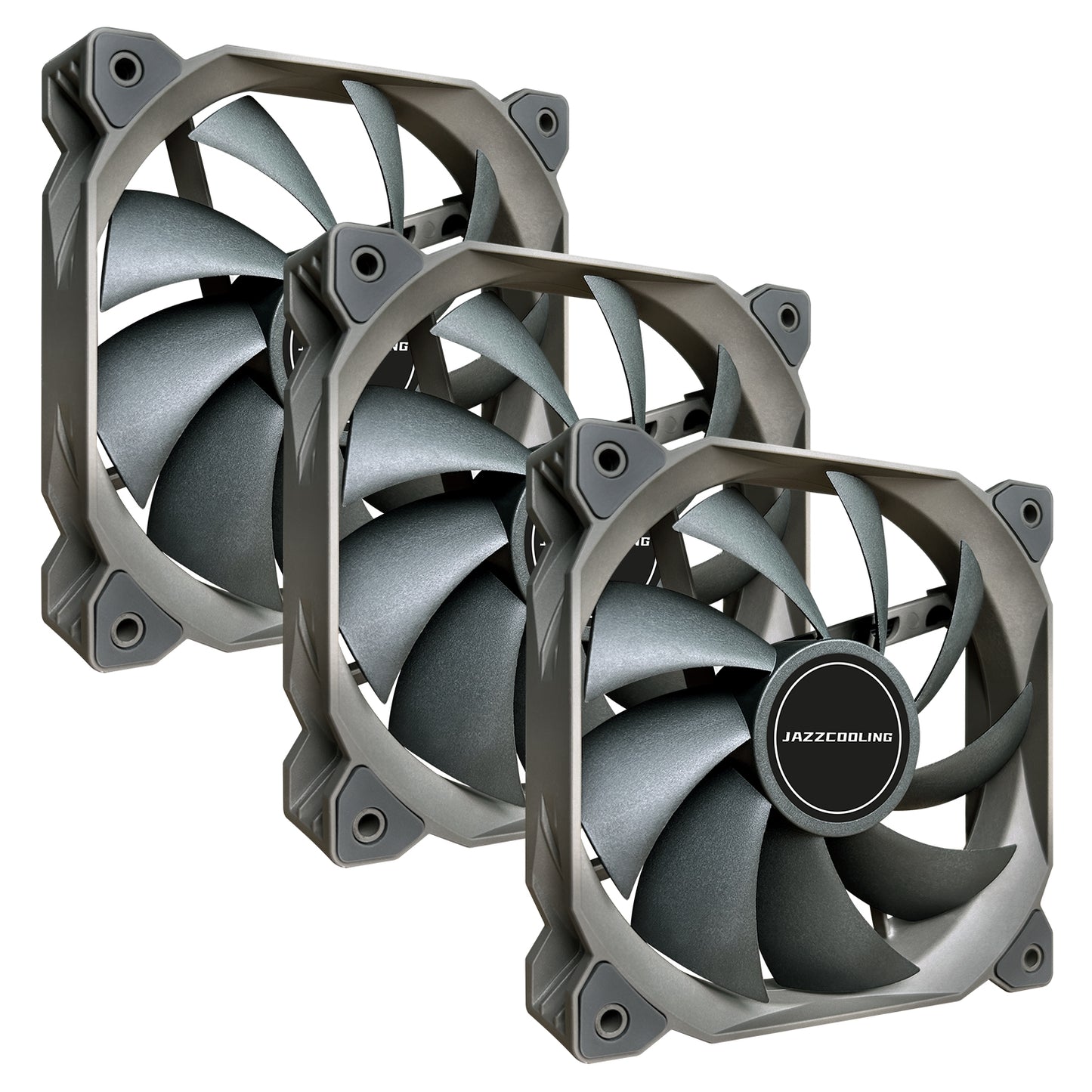 PWM Fan 3Pack 120mm PC Fans, HC-120 High Performance 12V-4PIN Fan with PWM, Quiet 1,500RPM up to 68CFM High Airflow pc Fan, SFDB Bering 120mm Fan, Computer case Fans for Air and Liquid Cooler