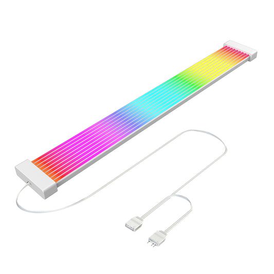 JAZZCOOLING PC RGB Light Strip for PSU Cables PC RGB GPU Cable, CL300 5V 3Pin ARGB Sync PC Cables, Pefect for 6Pin 8Pin 12Pin 16Pin 24Pin PSU RGB Cable Extensions, Colorful for PC Case